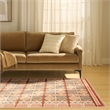 Nourison Home Nordic 4' x 6' Polyester Rust Multicolor Area Rug