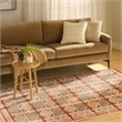 Nourison Home Nordic 4' x 6' Polyester Rust Multicolor Area Rug