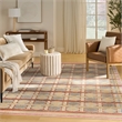 Nourison Home Nordic 8' x 10' Polyester Rust Multicolor Area Rug