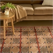 Nourison Home Nordic 8' x 10' Polyester Rust Multicolor Area Rug