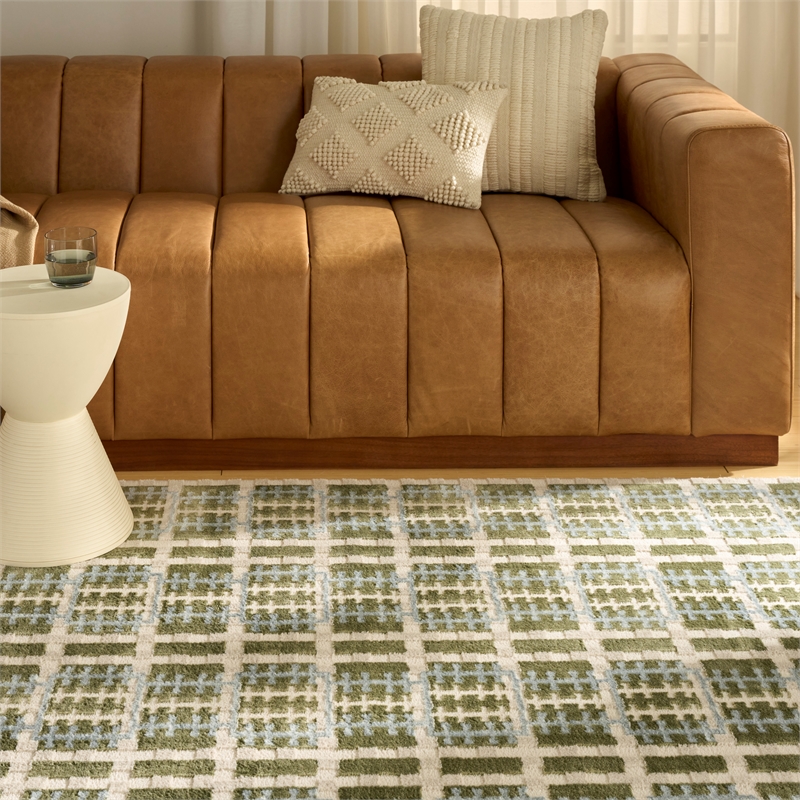 Nourison Home Nordic 8' x 10' PolyesterBlue Green Area Rug