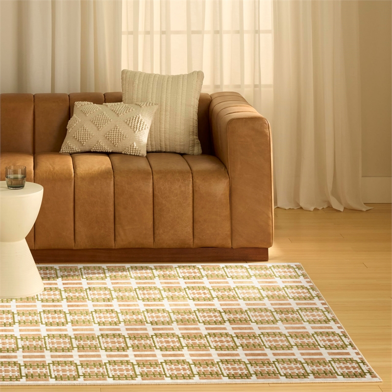 Nourison Home Nordic 5' x 7' Polyester Multicolor Area Rug