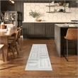 Nourison Home Nordic 6' Runner PolyesterIvory Blue Area Rug