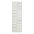 Nourison Home Nordic 6' Runner PolyesterIvory Blue Area Rug