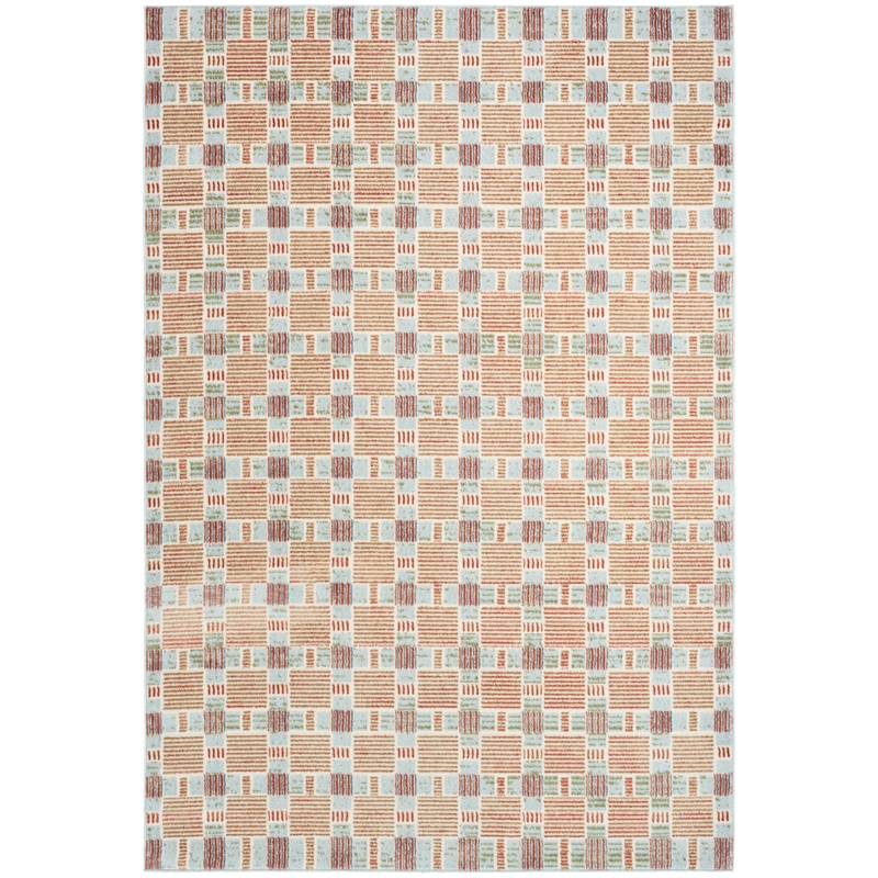 Nourison Home Nordic 5' x 7' Polyester Rust Multicolor Area Rug