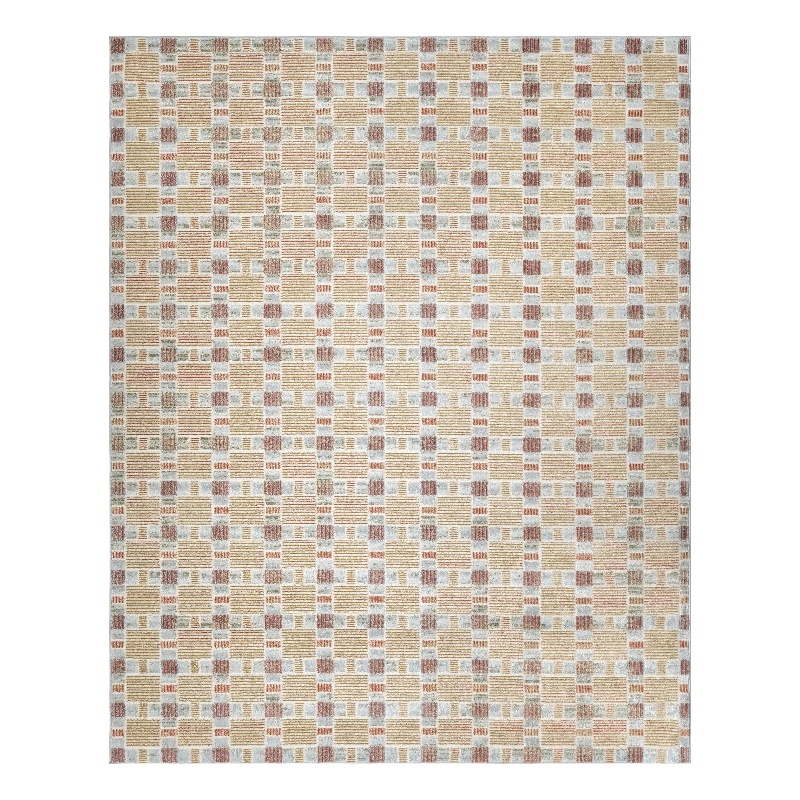 Nourison Home Nordic 8' x 10' Polyester Rust Multicolor Area Rug