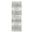 Nourison Home Nordic 6' Runner PolyesterIvory Blue Area Rug