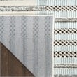 Nourison Home Nordic 5' x 7' Polyester Ivory Blue Area Rug