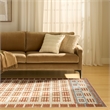 Nourison Home Nordic 4' x 6' Polyester Ivory Rust Area Rug