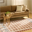 Nourison Home Nordic 5' x 7' Polyester Ivory Rust Area Rug