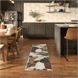 Nourison Home Nordic 6' Runner Polyester Beige Multicolor Area Rug