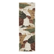 Nourison Home Nordic 6' Runner Polyester Beige Multicolor Area Rug
