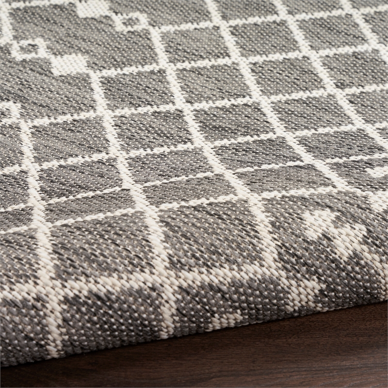 Nourison Positano 9' x 12' Fabric Charcoal Area Rug