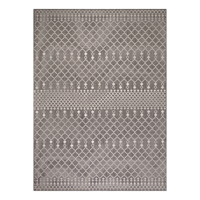 Nourison Positano 9' x 12' Fabric Charcoal Area Rug