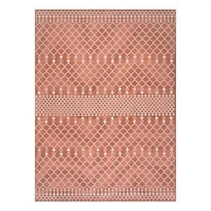 Nourison Positano 9' x 12' Fabric Terracotta Area Rug