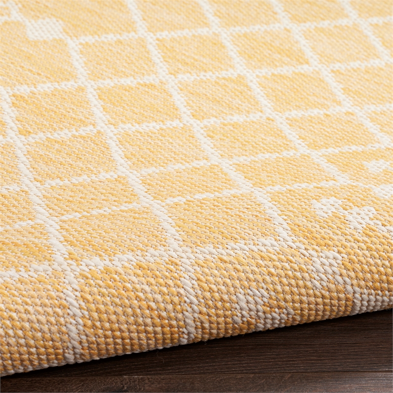 Nourison Positano 9' x 12' Fabric Yellow Area Rug
