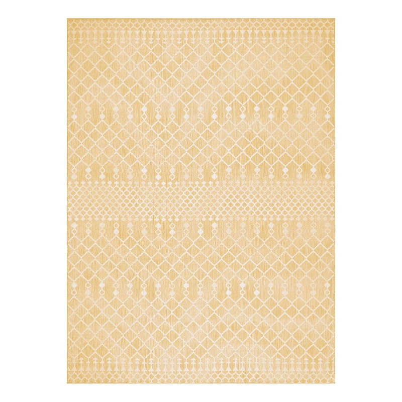 Nourison Positano 9' x 12' Fabric Yellow Area Rug