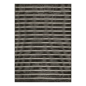Nourison Positano 8' x 10' Fabric Black Ivory Area Rug