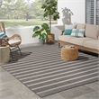 Nourison Positano 8' x 10' Fabric Charcoal Ivory Area Rug