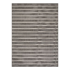 Nourison Positano 9' x 12' Charcoal Ivory Area Rug