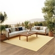 Nourison Positano 6' x 9' Fabric Yelow Ivory Area Rug