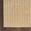 Nourison Home Washable Charm 6' x 9' Polyester Beige Ivory Area Rug