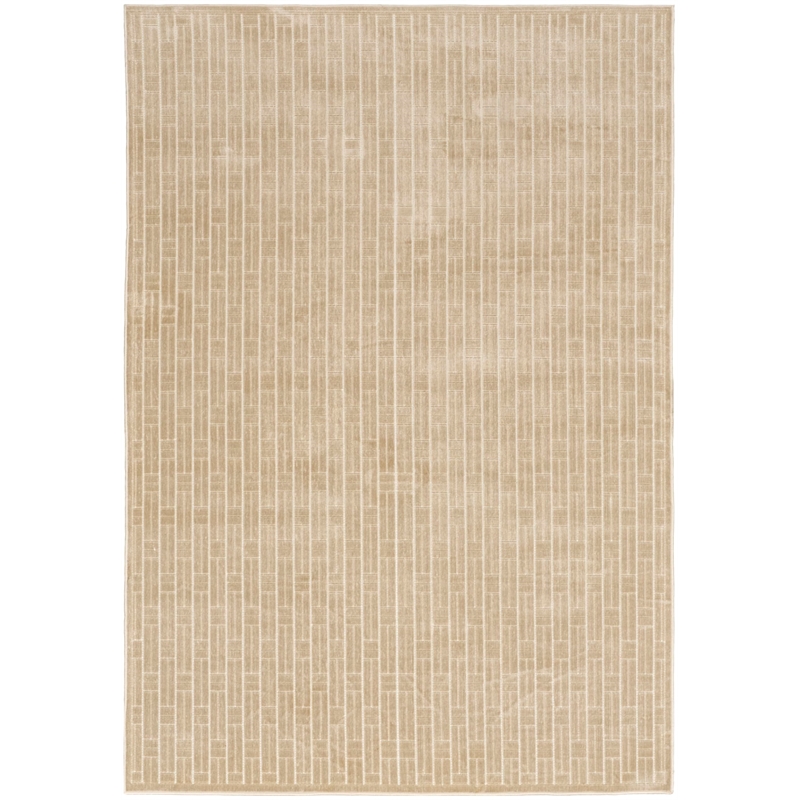 Nourison Home Washable Charm 6' x 9' Polyester Beige Ivory Area Rug
