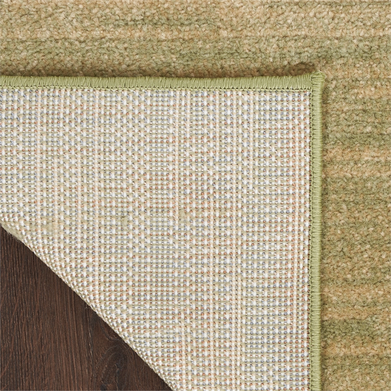 Nourison Nourison Essentials 6' x 9' Fabric Green Gold Area Rug