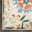 Nourison Home Aloha 5' x 8' Fabric Grey Multicolor Area Rug