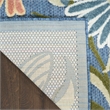 Nourison Home Aloha 5' x 8' Fabric Blue Sage Area Rug