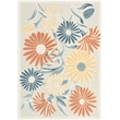 Nourison Home Aloha 5' x 8' Fabric Ivory Rose Area Rug