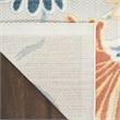 Nourison Home Aloha 5' x 8' Fabric Ivory Rose Area Rug