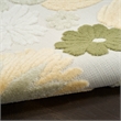 Nourison Home Aloha 5' x 8' Fabric Ivory Green Area Rug