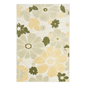 Nourison Home Aloha 5' x 8' Fabric Ivory Green Area Rug