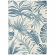 Nourison Home Aloha 5' x 8' Fabric Ivory Blue Area Rug