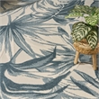 Nourison Home Aloha 5' x 8' Fabric Ivory Blue Area Rug