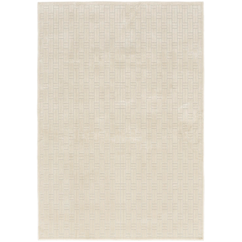 Nourison Home Washable Charm 6' x 9' Polyester Ivory Area Rug