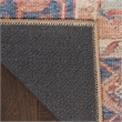 Nourison Home Vintage Washables 10' x 13' Polyester Blue Coral Area Rug