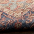 Nourison Home Vintage Washables 10' x 13' Polyester Blue Coral Area Rug