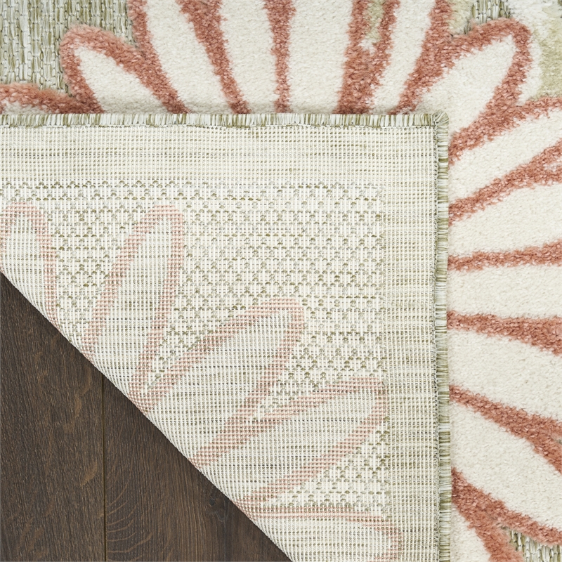 Nourison Home Aloha 9' x 12' Fabric Sage Rose Area Rug