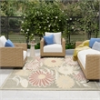 Nourison Home Aloha 9' x 12' Fabric Sage Rose Area Rug