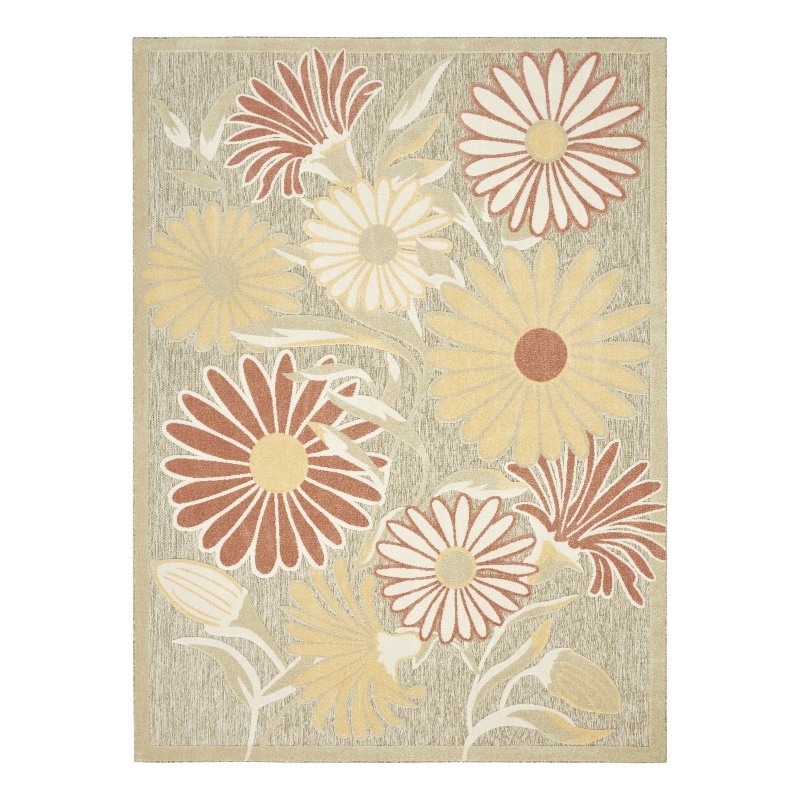 Nourison Home Aloha 9' x 12' Fabric Sage Rose Area Rug