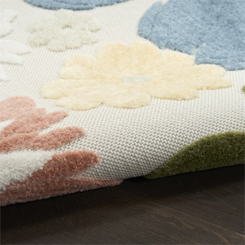 Nourison Home Aloha 9' x 12' Fabric Multicolor Area Rug