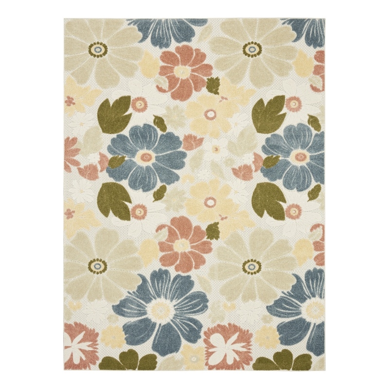 Nourison Home Aloha 9' x 12' Fabric Multicolor Area Rug