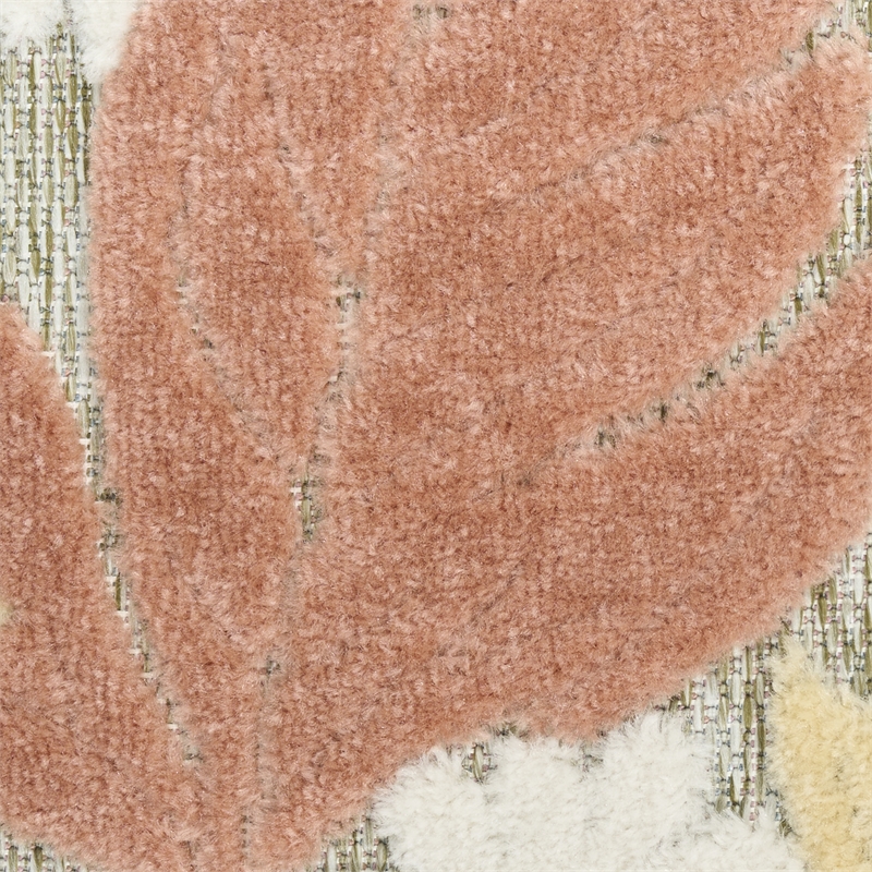 Nourison Home Aloha 9' x 12' Fabric Rose Area Rug