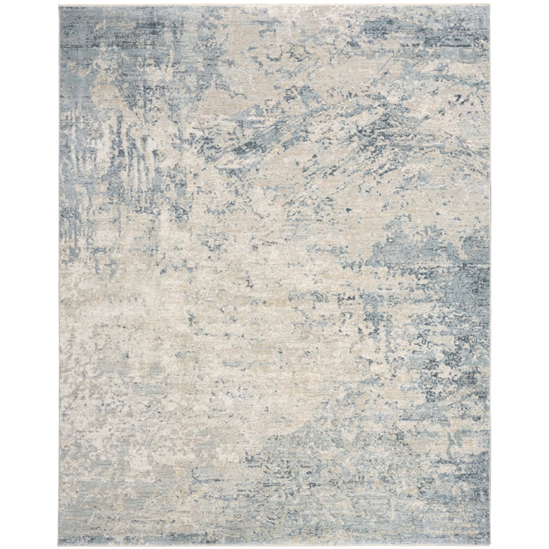 Nourison Home Enriched 8' x 10' Polyester Blue Silver Area Rug