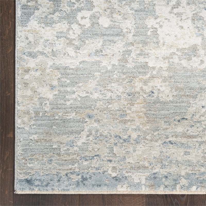 Nourison Home Enriched 8' x 10' Polyester Blue Silver Area Rug