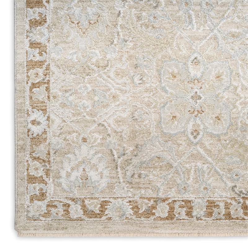 Nourison Home Enriched 5' x 8' PolyesterTaupe Area Rug