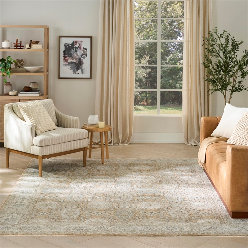 Nourison Home Enriched 5' x 8' Polyester Mocha Area Rug