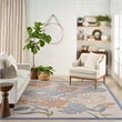 Nourison Home Aloha 9' x 12' Fabric Beige Multicolor Area Rug